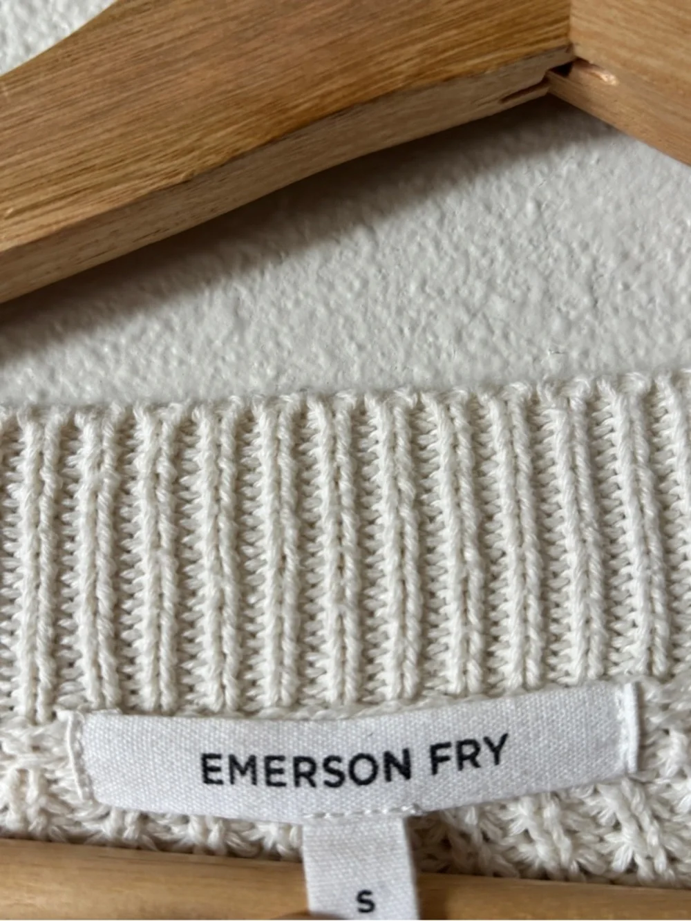 Emerson Fry Daily Sweater Navy French Stripe Organic Cotton Size Small - Picture 3 of 11